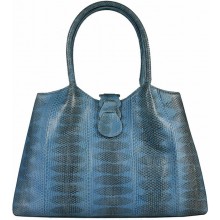 Genuine snake leather bag BSN68 N.Blue