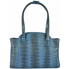 Genuine snake leather bag BSN82 Blue