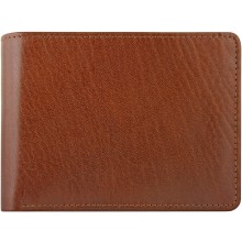 Genuine buffalo leather wallet BW10 Brown