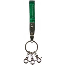 Genuine crocodile leather key chain C32 Green