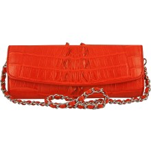 Genuine crocodile leather clutch bag CBM20T Fire Red