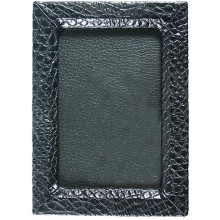 Genuine crocodile leather photo frame CFF001 Black