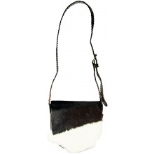 Genuine cow leather with hair on bag CHHL898 Brown / White