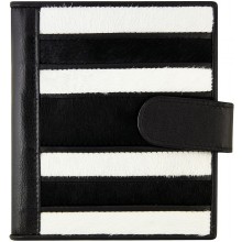 Genuine cow leather with hair on wallet CHW02 Black / Brown / White
