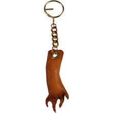 Genuine alligator key chain CL Tan