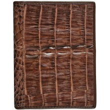 Genuine alligator leather card holder CM01T Brown