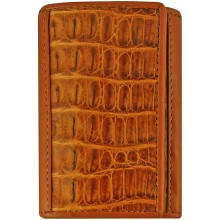 Genuine alligator leather key holder CM042 Tan