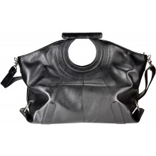 Genuine cow leather bag COWBAG115 Black