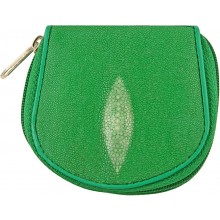 Genuine stingray leather coin wallet CP04A Green