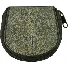 Genuine stingray leather coin wallet CP04A-SA Black
