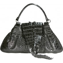 Genuine crocodile leather bag CRBT1802 Black