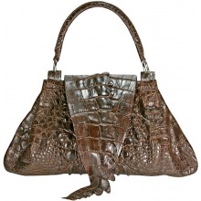 Genuine crocodile leather bag CRBT1802 Brown