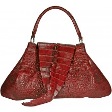 Genuine crocodile leather bag CRBT1802 Burgundy