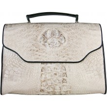 Genuine crocodile leather bag CRBT434 White