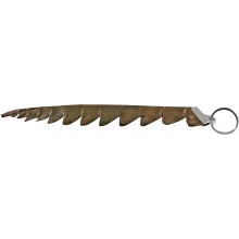 Genuine crocodile leather key chain CRKCH001 Oak