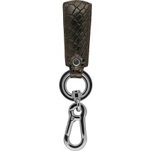 Genuine crocodile leather key chain CRKH52 Oak