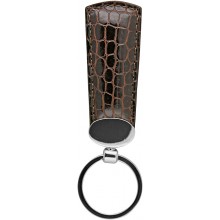 Genuine crocodile leather key chain CRKH62 Oak
