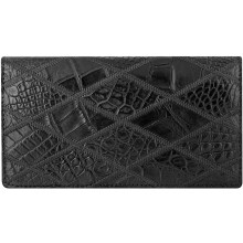 Genuine crocodile leather wallet CRLW01 Black