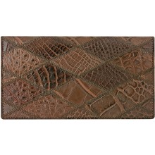 Genuine crocodile leather long wallet CRLW01 Maroon