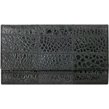 Genuine crocodile leather wallet CRLW02 Black