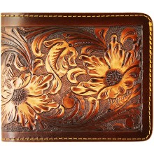 Genuine cow leather wallet CVWALLET01 Brown