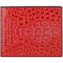 Genuine alligator leather wallet CW101 Red