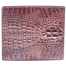 Genuine alligator leather wallet CW101 Brown