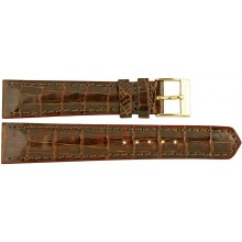 Genuine crocodile leather watch band CWB002 Brown