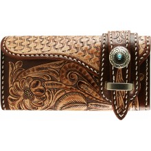 Genuine cow leather wallet CWLF253 Tan
