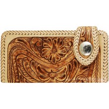 Genuine cow leather wallet CWLF9000 Beige