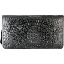 Genuine alligator leather wallet CZ001 Black
