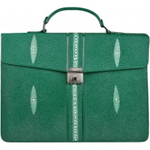 Genuine stingray leather briefcase DC08-1 Green