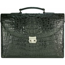 Genuine alligator leather briefcase DCM39-S Black