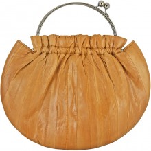 Genuine eel leather bag EEL-CS21 Beige