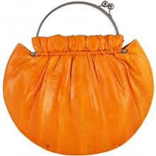 Genuine eel leather bag EEL-CS21 Orange