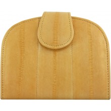 Genuine eel leather wallet EEL-HMP1 Beige