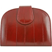 Genuine eel leather wallet EEL-HMP1 Burgundy
