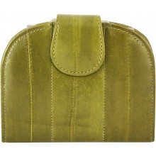 Genuine eel leather wallet EEL-HMP1 Green