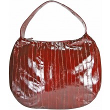 Genuine eel leather bag EEL-MANGTE Burgundy