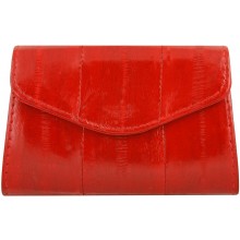 Genuine eel leather coin purse EEL-PC10 Red