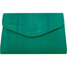 Genuine eel leather coin purse EEL-PC10 Turquoise