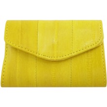 Genuine eel leather coin purse EEL-PC10 Yellow