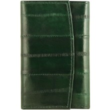 Genuine eel leather key holder EEL-W003 Forrest Green