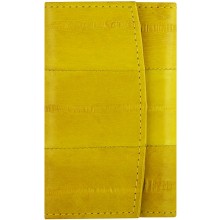Genuine eel leather key holder EEL-W003 Yellow