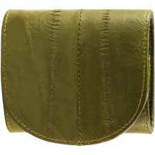 Genuine eel leather coin purse EEL-W006 Green