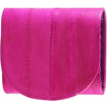 Genuine eel leather coin purse EEL-W006 Hot Pink