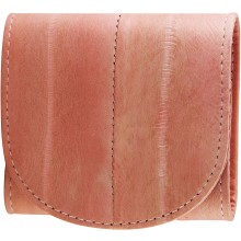 Genuine eel leather coin purse EEL-W006 Pink