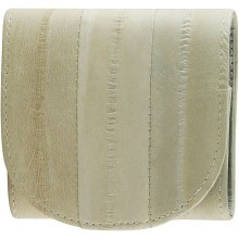 Genuine eel leather coin purse EEL-W006 Smoke