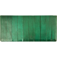 Genuine eel leather wallet EEL-W010 Dark Green