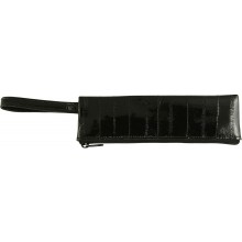 Genuine eel leather jewelry pouch EELJP001S Black